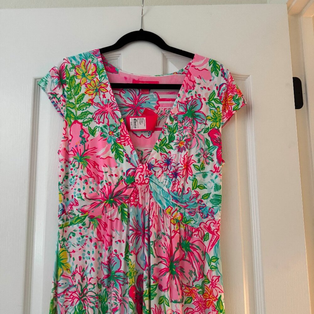 NWT Lilly Pulitzer Breanna Maxi Dress L | Paradise Found Floral Print